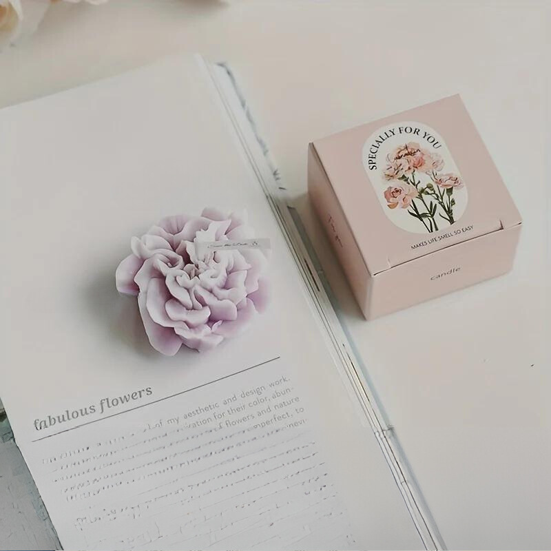 Bougie artistique parfumée en forme de fleur de girofle, cadeau pour la fête des Mères