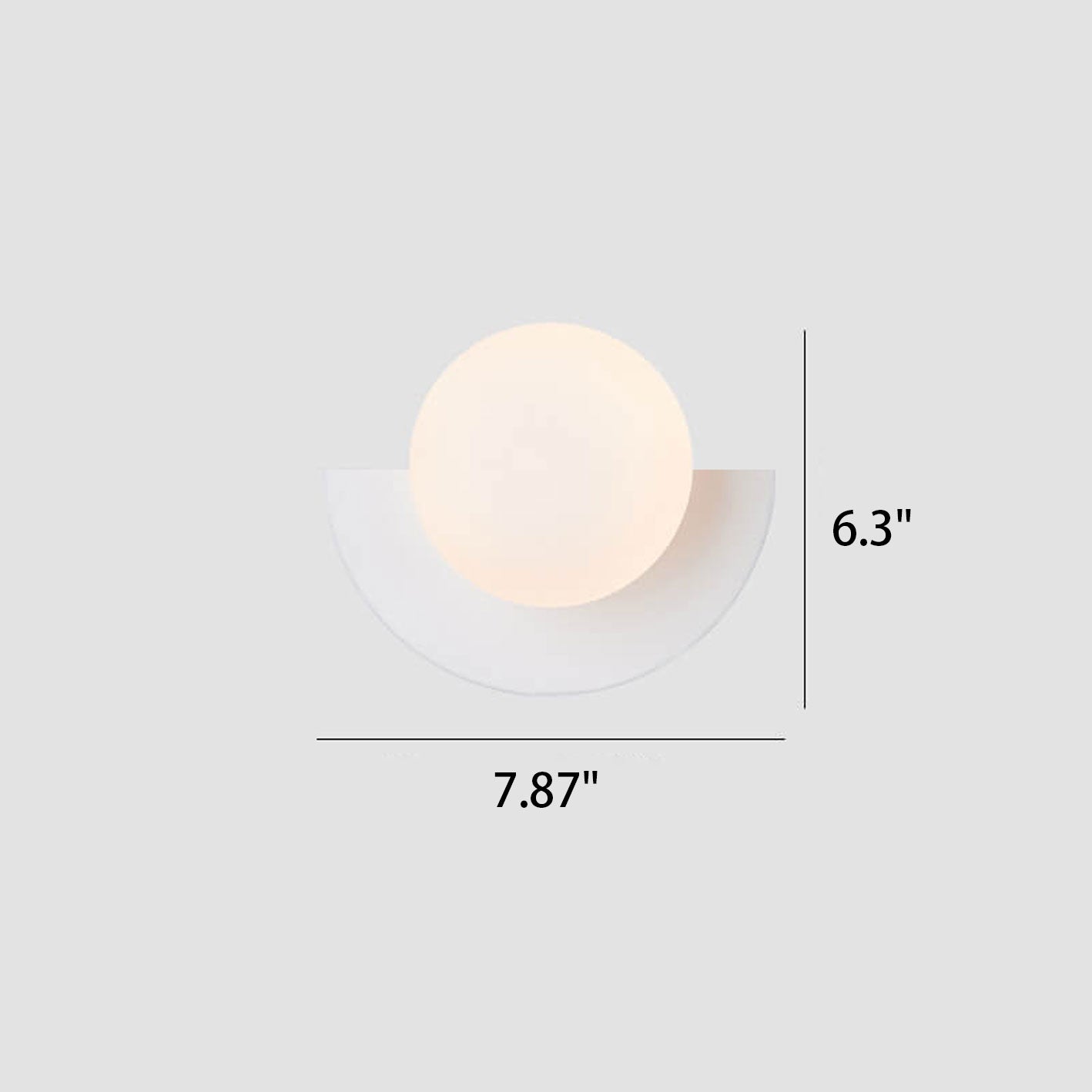 Modern Wall Sconce Colorful Spherical Semi-Circular Lamp