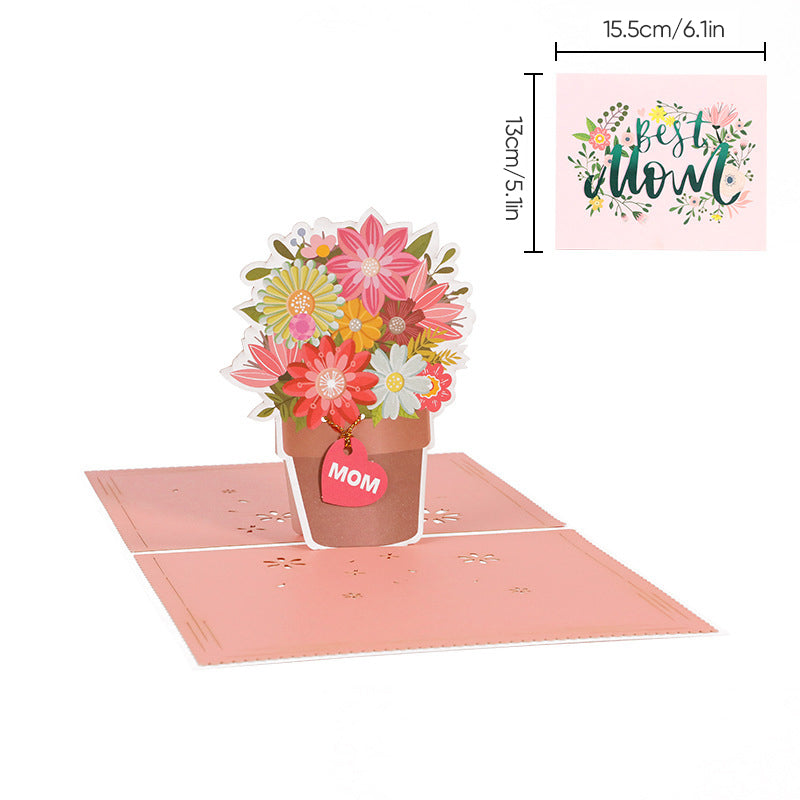 Beautiful 3D pop-up card Mother's Day gift