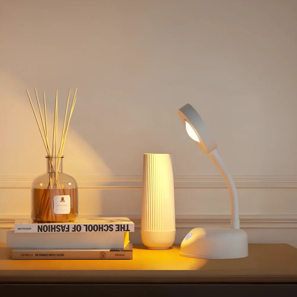 Easy-to-install LED wall lamp with motion sensor space-saving