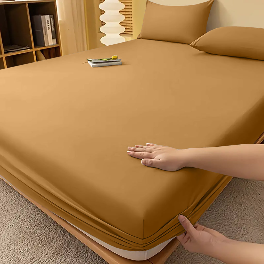 Fitted Sheet with Deep Corners Soft Wrinkle-Resistant