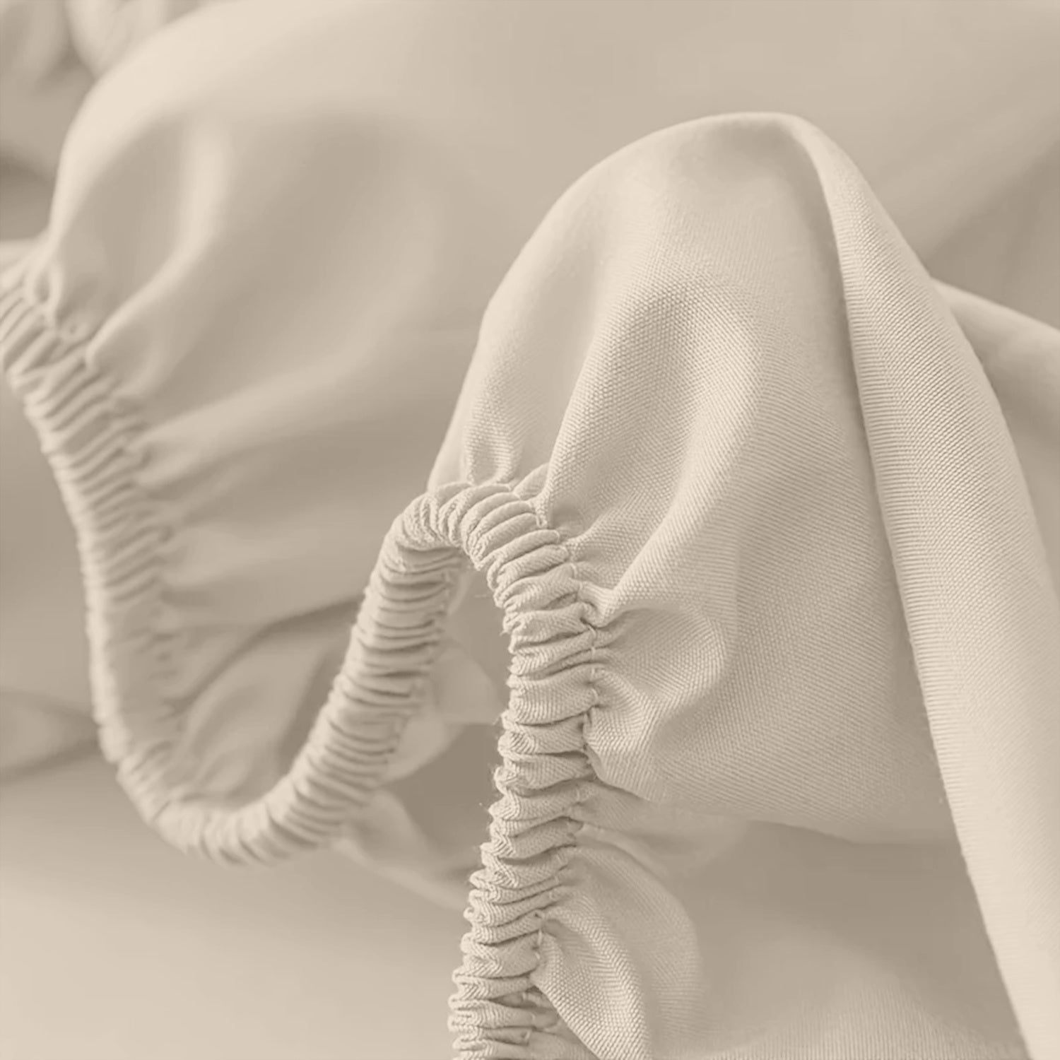 Fitted Sheet with Deep Corners Soft Wrinkle-Resistant