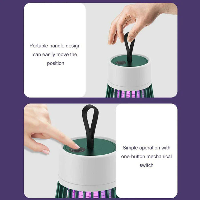 Trappola Elettrica Portatile per Insetti con Luce UV Mosquito Killer