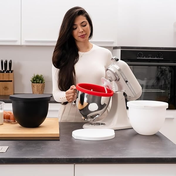 5 Quart Mixing Bowl Liner with Lid for Stand Mixer - Image 9