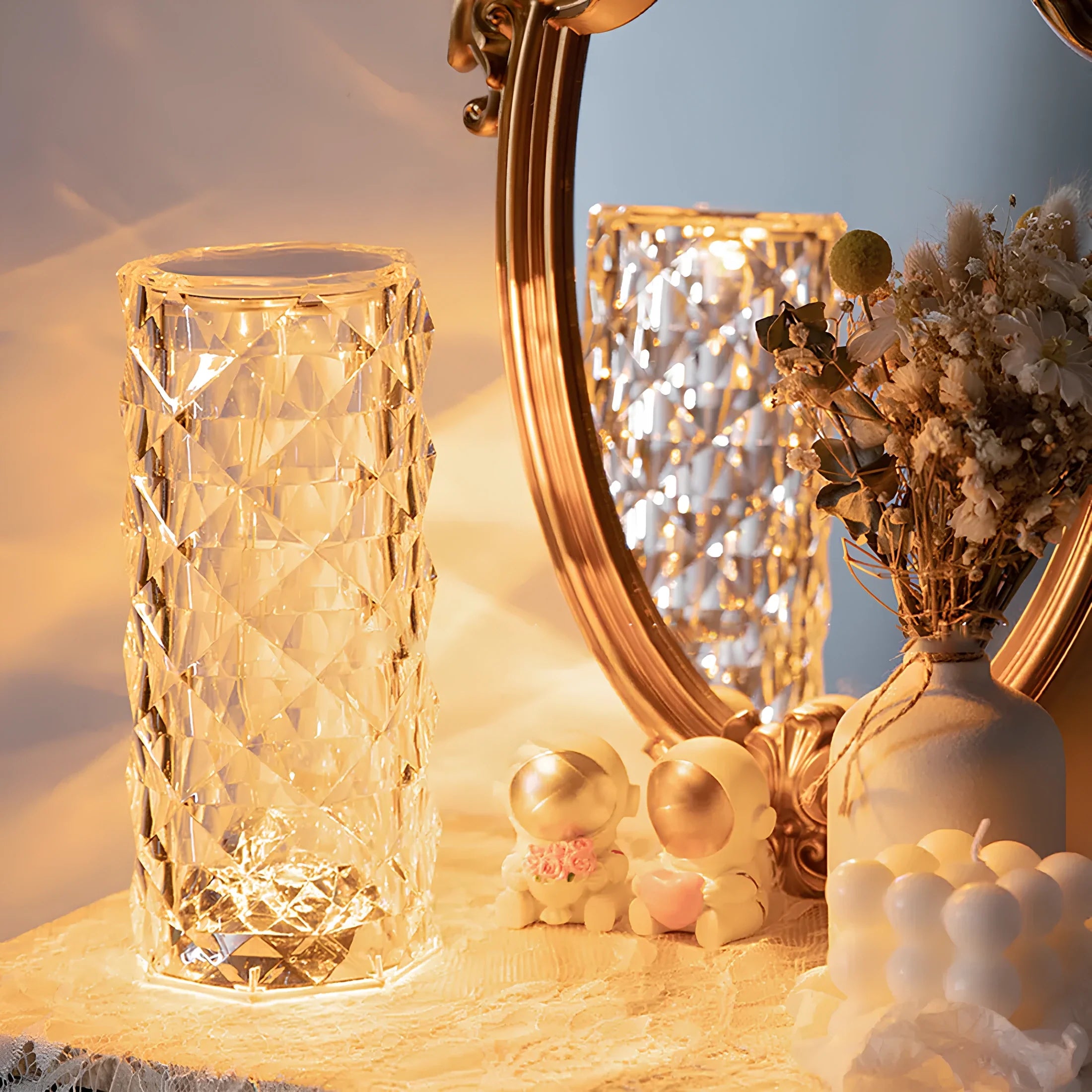Rechargeable Color-Changing Table Lamp with Night Light and Remote Control