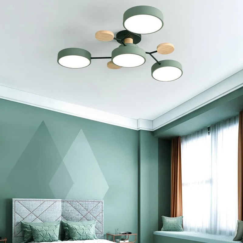 Feine geometrische runde LED-Deckenleuchte für moderne Räume