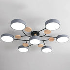 Feine geometrische runde LED-Deckenleuchte für moderne Räume