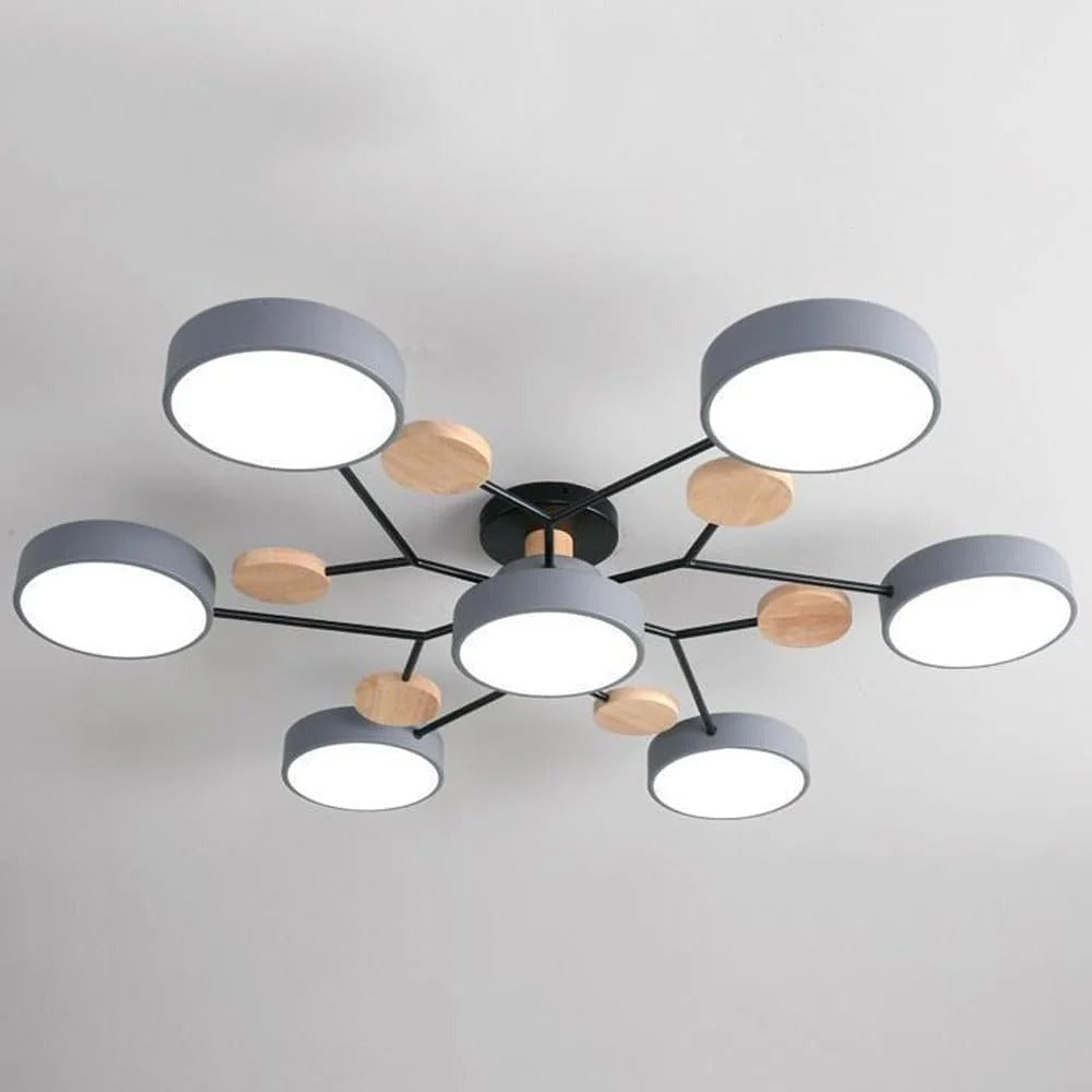 Feine geometrische runde LED-Deckenleuchte für moderne Räume