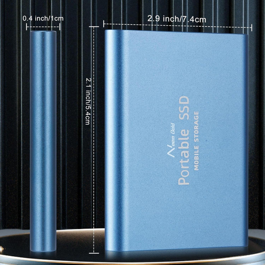 Externe SSD-Festplatte – tragbarer Massenspeicher für Geräte