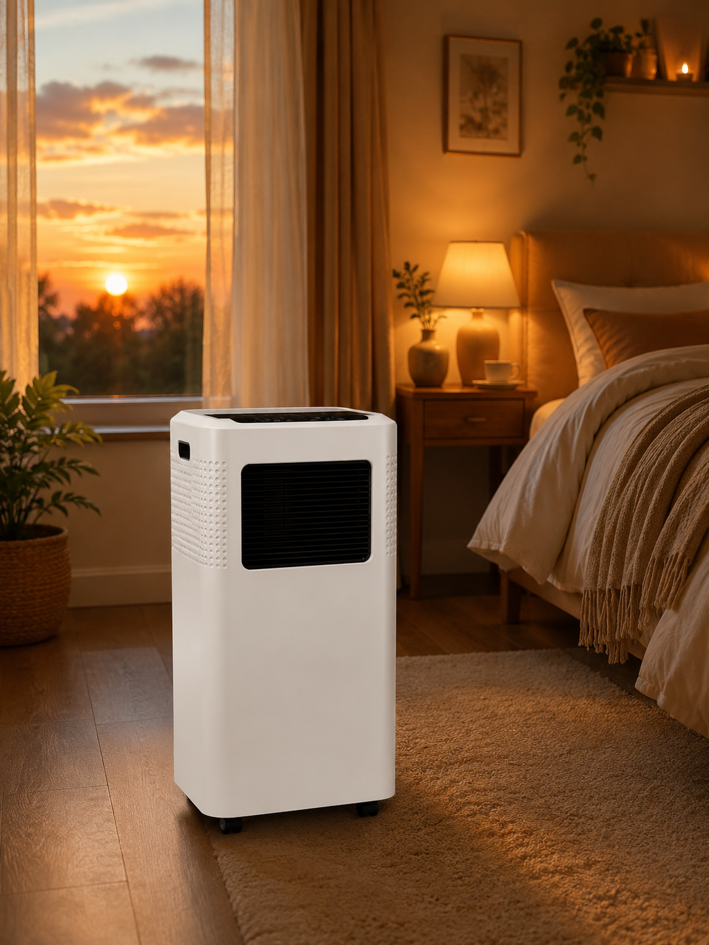 Klimatyzator przenośny 8000 BTU – chłodzenie 3w1 z wentylatorem i osuszaniem – klimatyzator do domu sypialni i biura