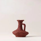 Vase décoratif à texture organique, ornement sculptural de table