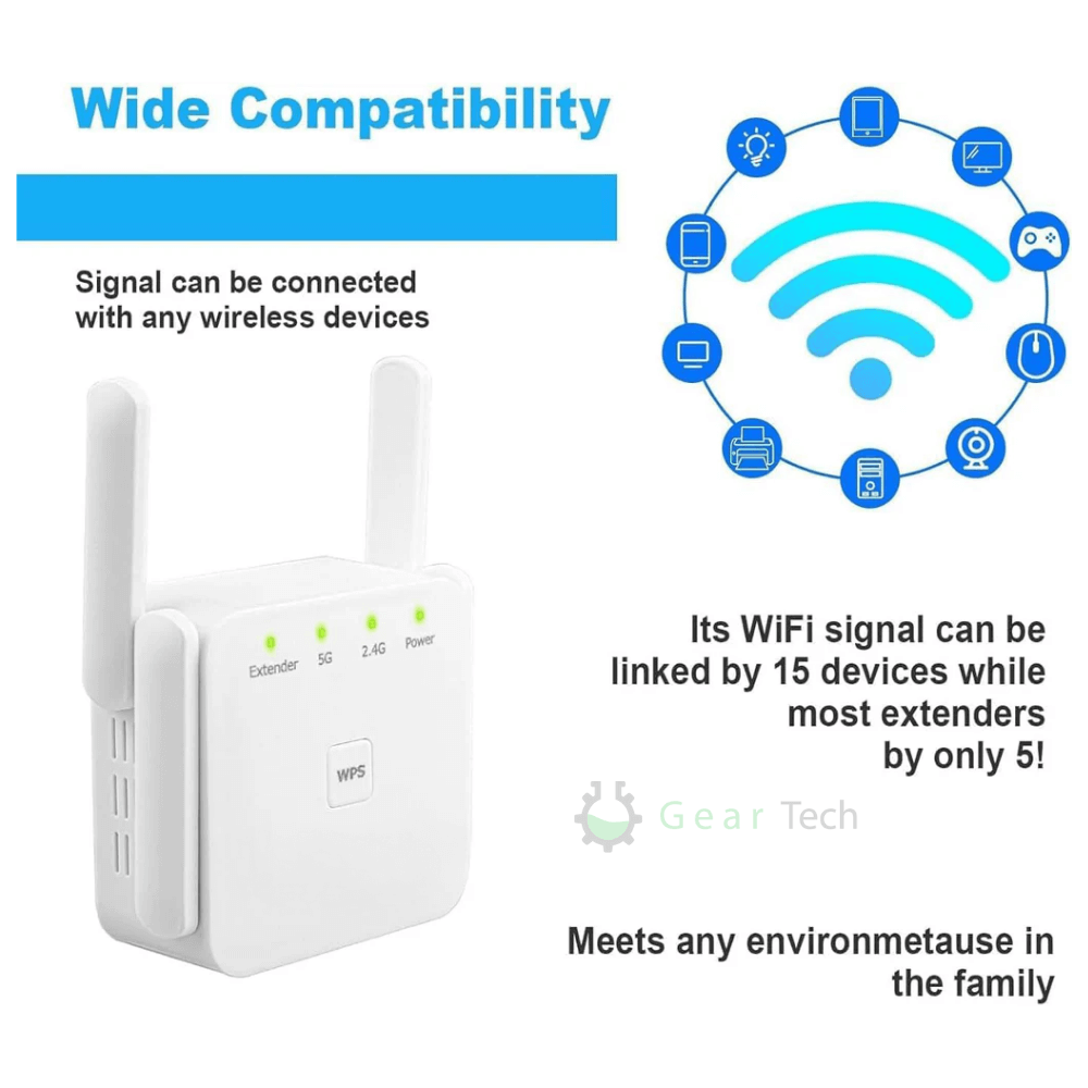Mocny UltraXtend 5G Wzmacniacz WiFi