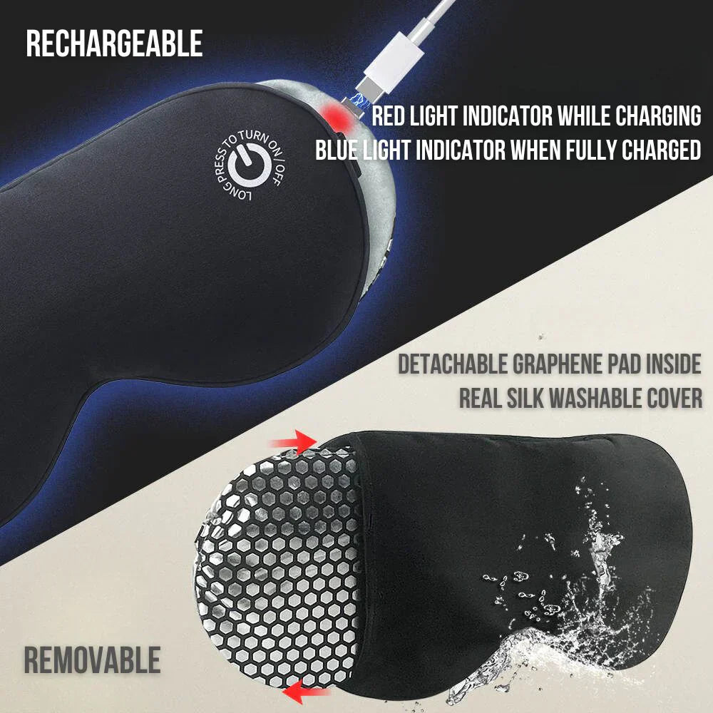 Electric Wireless Eye Mask with Heating and Massage Function