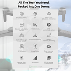 Profesjonalny zaawansowany dron GPS z podwójną kamerą 8K