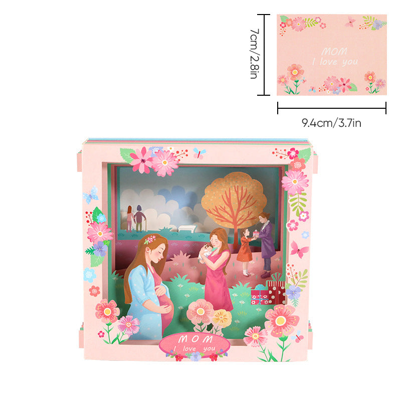 Beautiful 3D pop-up card Mother's Day gift