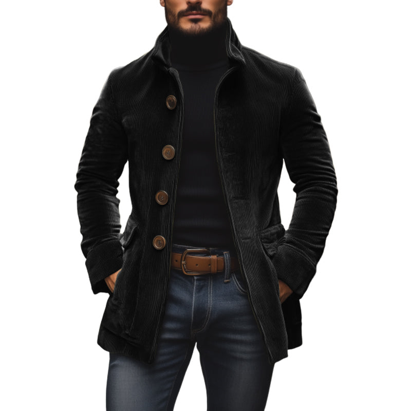 Cappotto aderente da uomo stile vintage corto stile casual