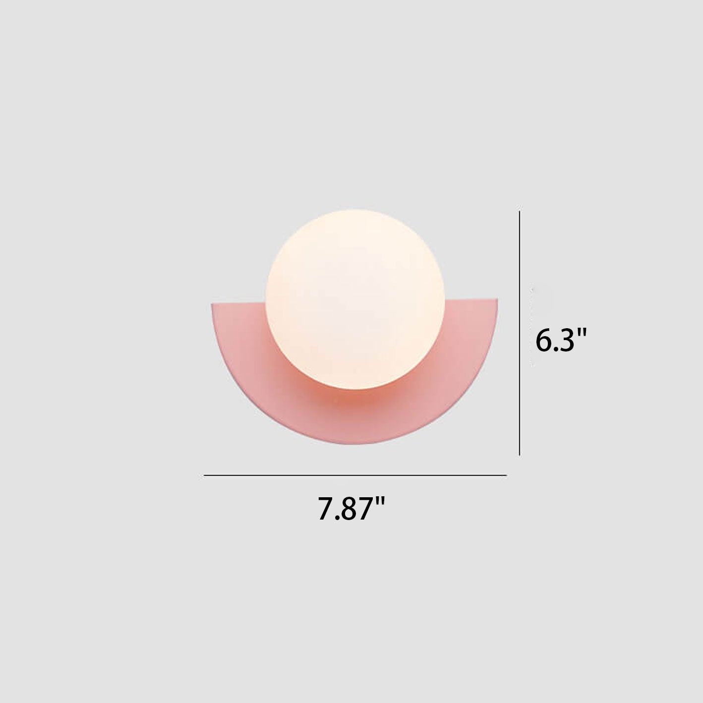 Modern Wall Sconce Colorful Spherical Semi-Circular Lamp