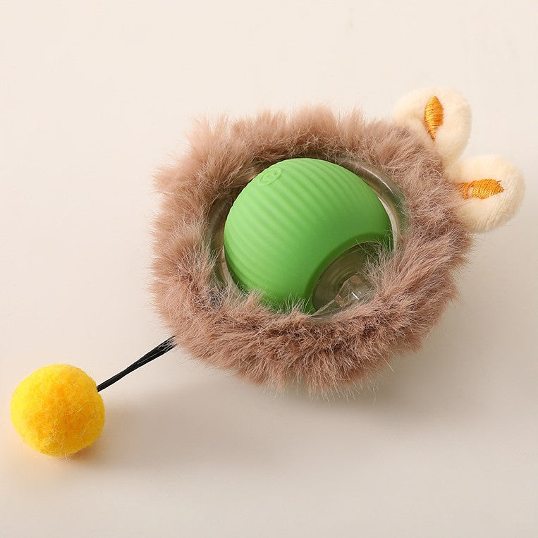 Cleverer rollender Ball mit Schwanz für Katzen