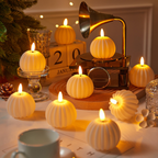 Candele LED eleganti e sicure senza fiamma per illuminazione domestica