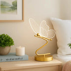 Modern butterfly-shaped table lamp with adjustable lighting