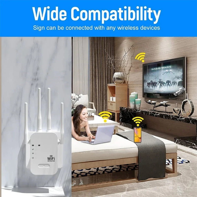 Amplificatore di segnale WiFi dual band 5G e 2,4G per casa e giardino