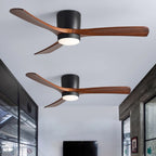 Lampa sufitowa w stylu nordyckim z wentylatorem Lampa sufitowa LED z pilotem