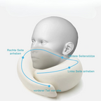 Wygodna poduszka podróżna z podparciem szyi