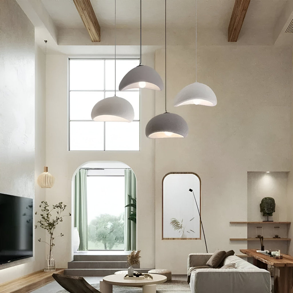 Lampe de plafond minimaliste de style japandi