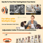 Regulowana wodoodporna obroża szkoleniowa dla psów  –  1000m ładowalna  i sterowana pilotem