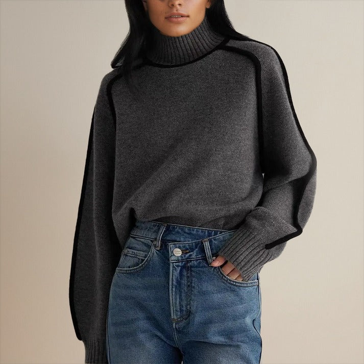 Elegancki damski sweter z długim rękawem