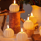 Candele LED eleganti e sicure senza fiamma per illuminazione domestica