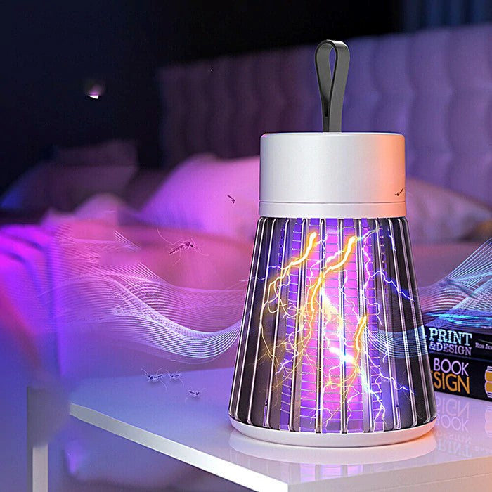 Trappola Elettrica Portatile per Insetti con Luce UV Mosquito Killer