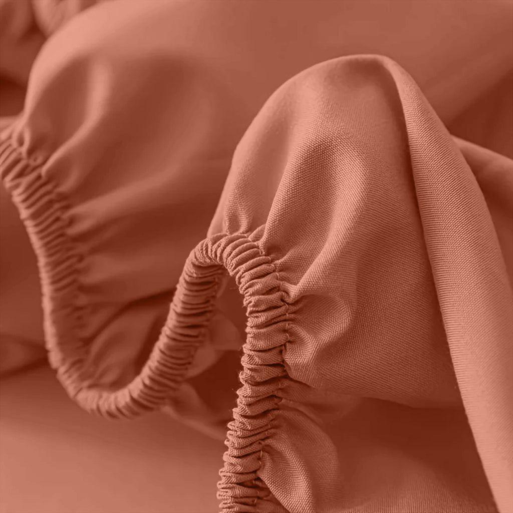 Fitted Sheet with Deep Corners Soft Wrinkle-Resistant