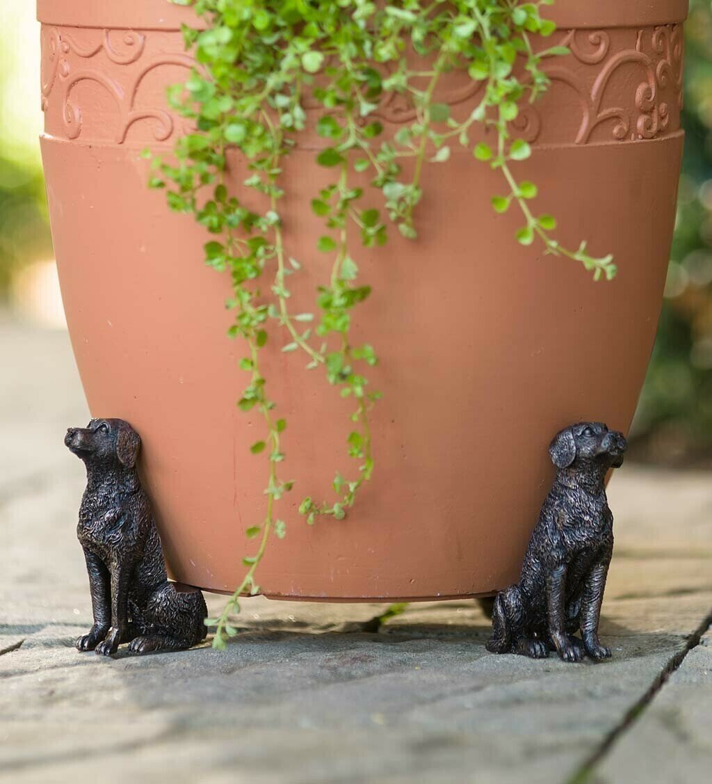 Set mit Stützen für Gartentöpfe in Tierform