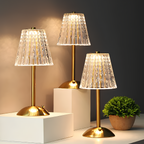 Lampada elegante LED in cristallo con touch e regolazione della luminosità