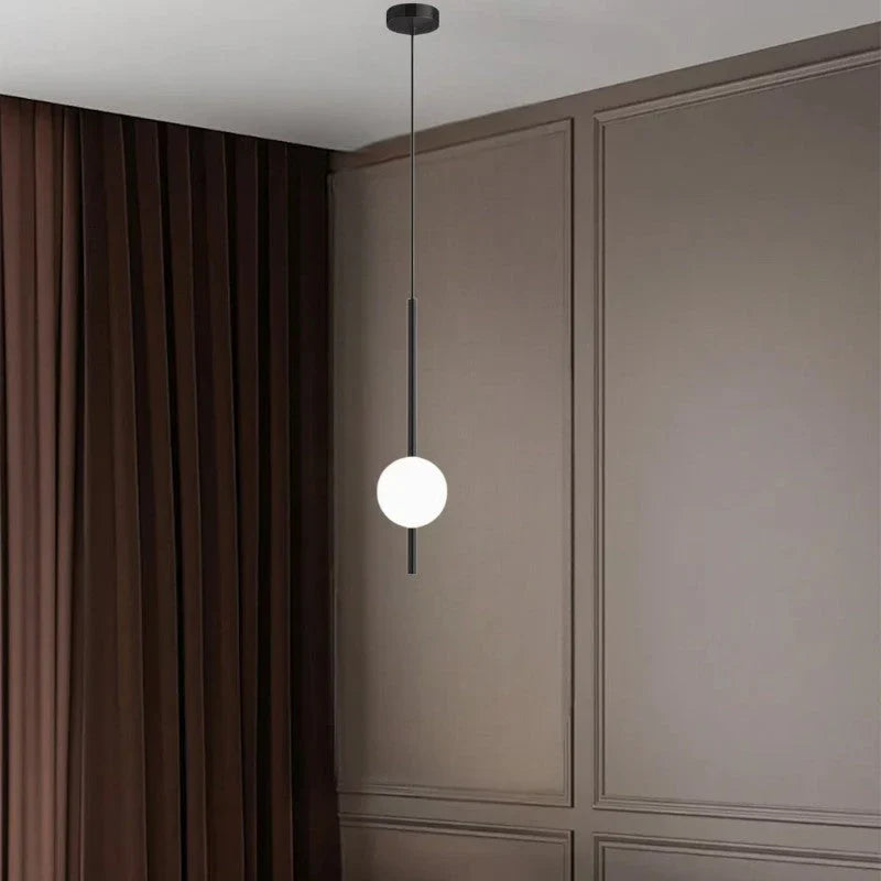 Lampe suspendue ronde nordique LED moderne pour plafond