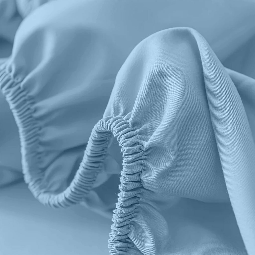 Fitted Sheet with Deep Corners Soft Wrinkle-Resistant