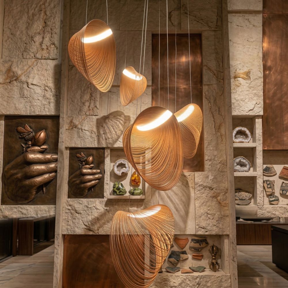 Lampada da soffitto in stile rustico per ambienti accoglienti