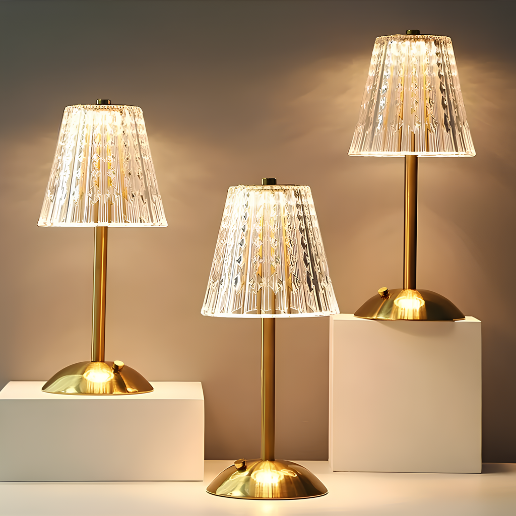 Lampada elegante LED in cristallo con touch e regolazione della luminosità