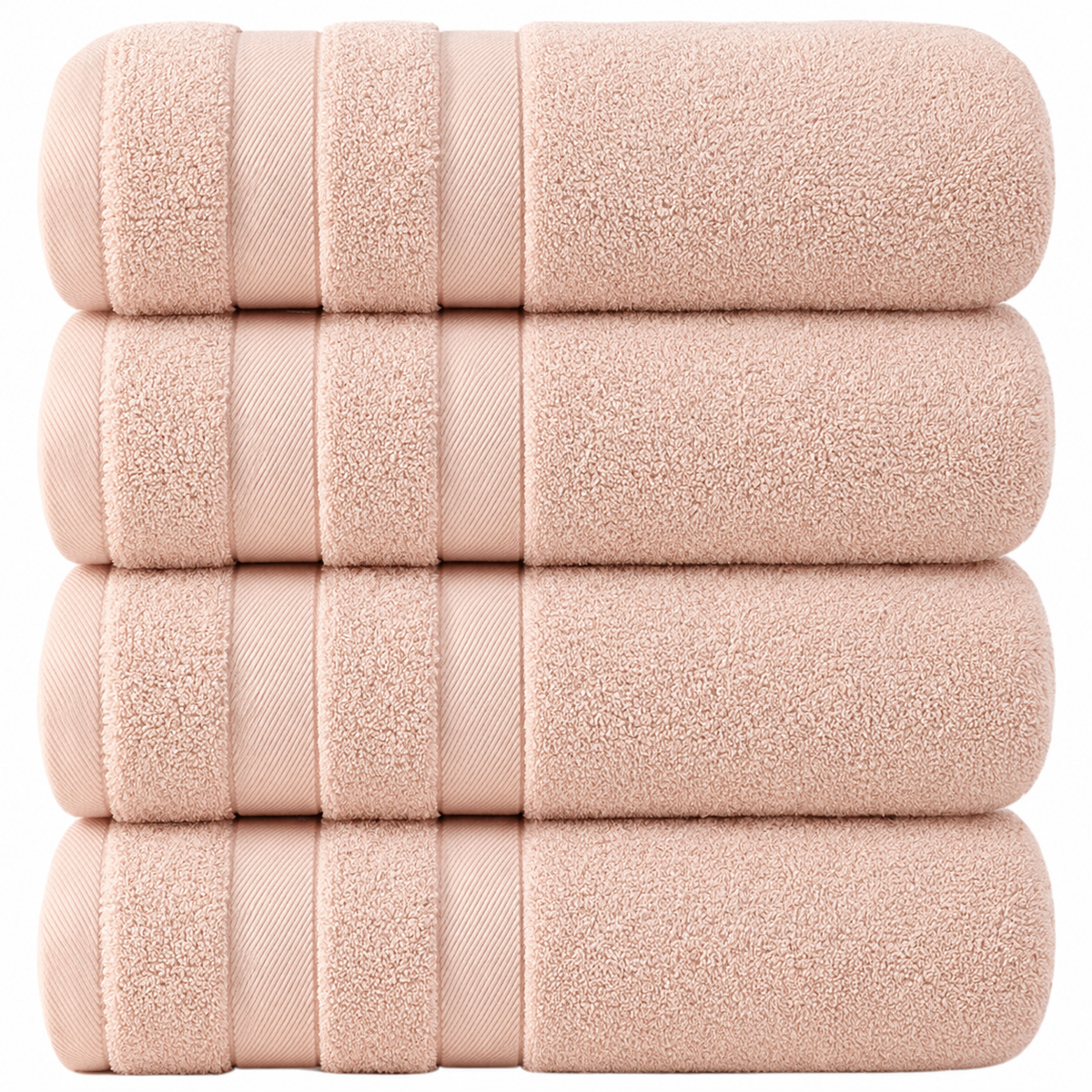 Set di 4 teli da bagno oversize 75 × 150 cm, assorbenti