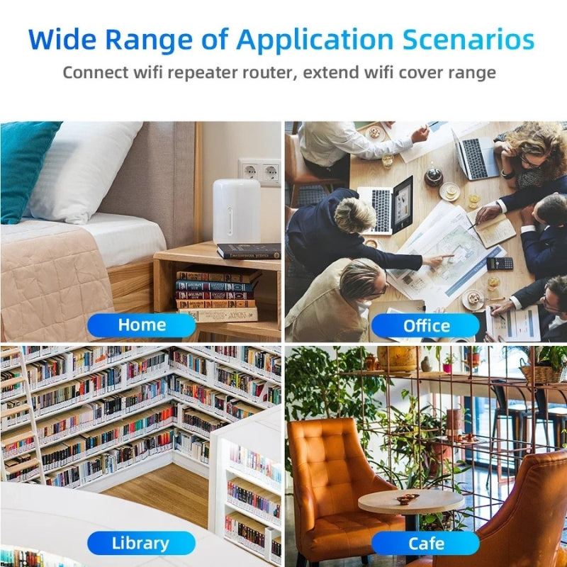 Amplificatore di segnale WiFi dual band 5G e 2,4G per casa e giardino