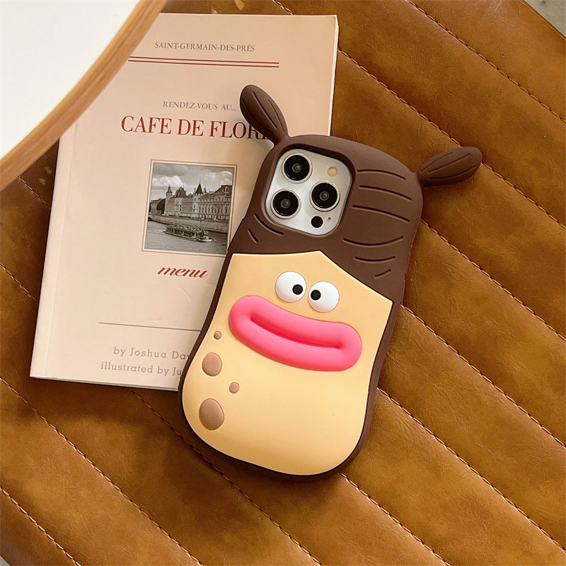Stilvolle Handyhülle mit lustigem 3D-Cartoon-Motiv