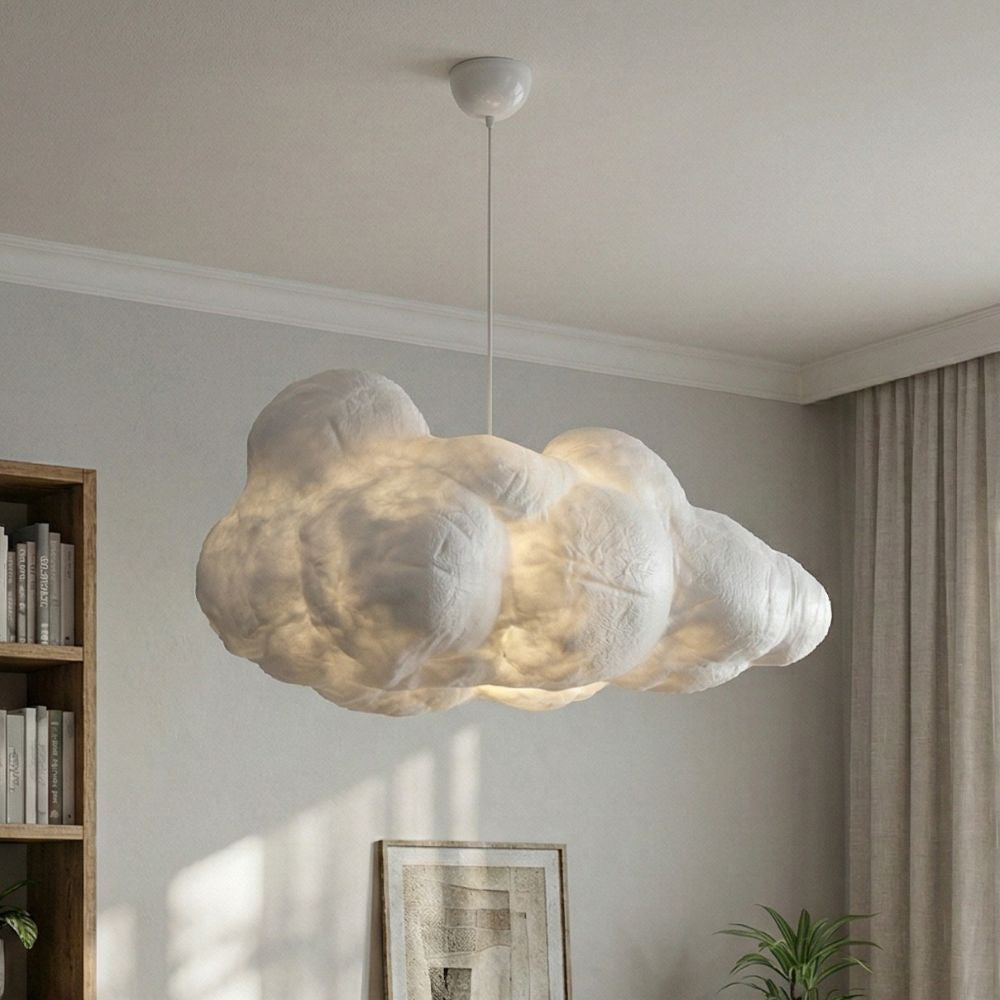 Lampe de plafond moderne en forme de « nuage » avec hauteur réglable