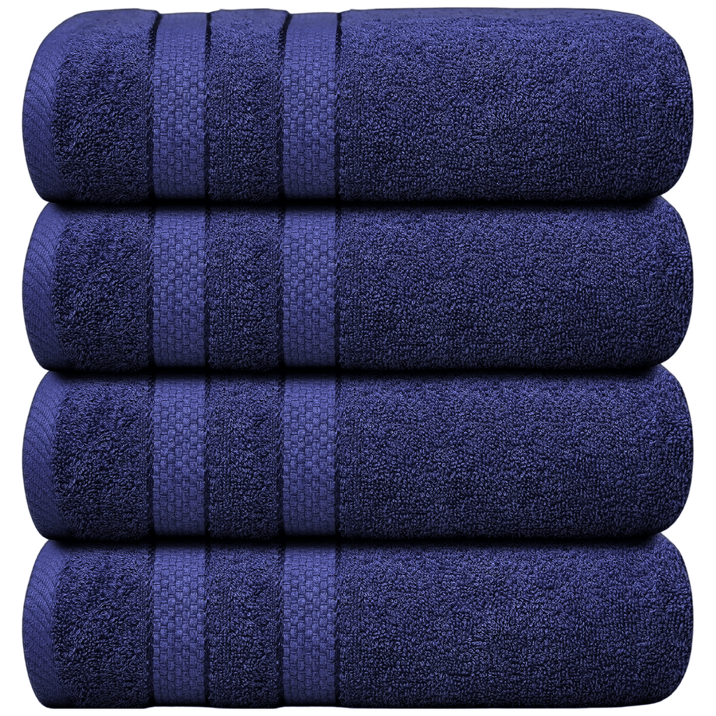 Set di 4 teli da bagno oversize 75 × 150 cm, assorbenti