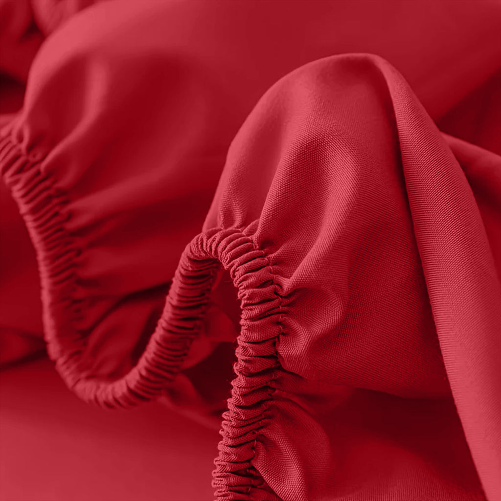 Fitted Sheet with Deep Corners Soft Wrinkle-Resistant
