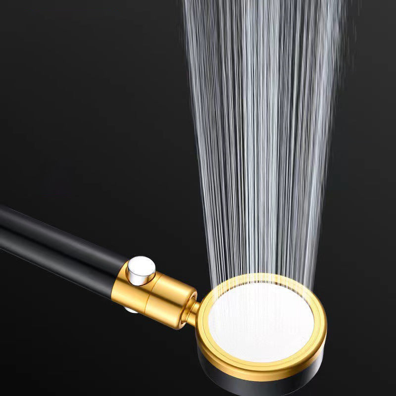 Round handheld shower head with adjustable water flow