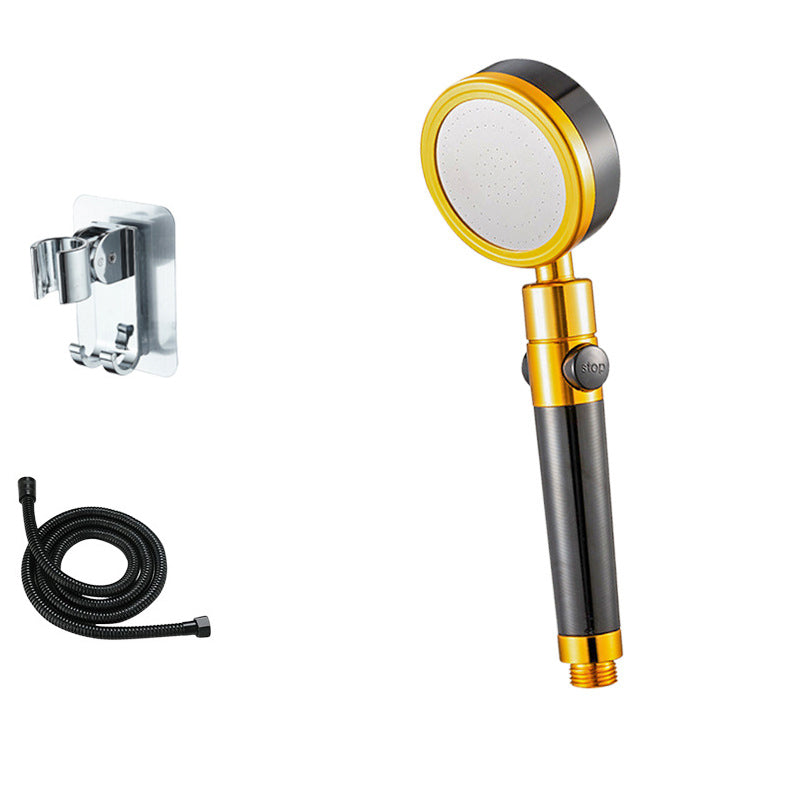 Round handheld shower head with adjustable water flow