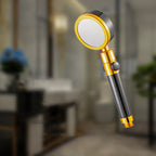 Round handheld shower head with adjustable water flow