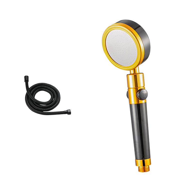 Round handheld shower head with adjustable water flow