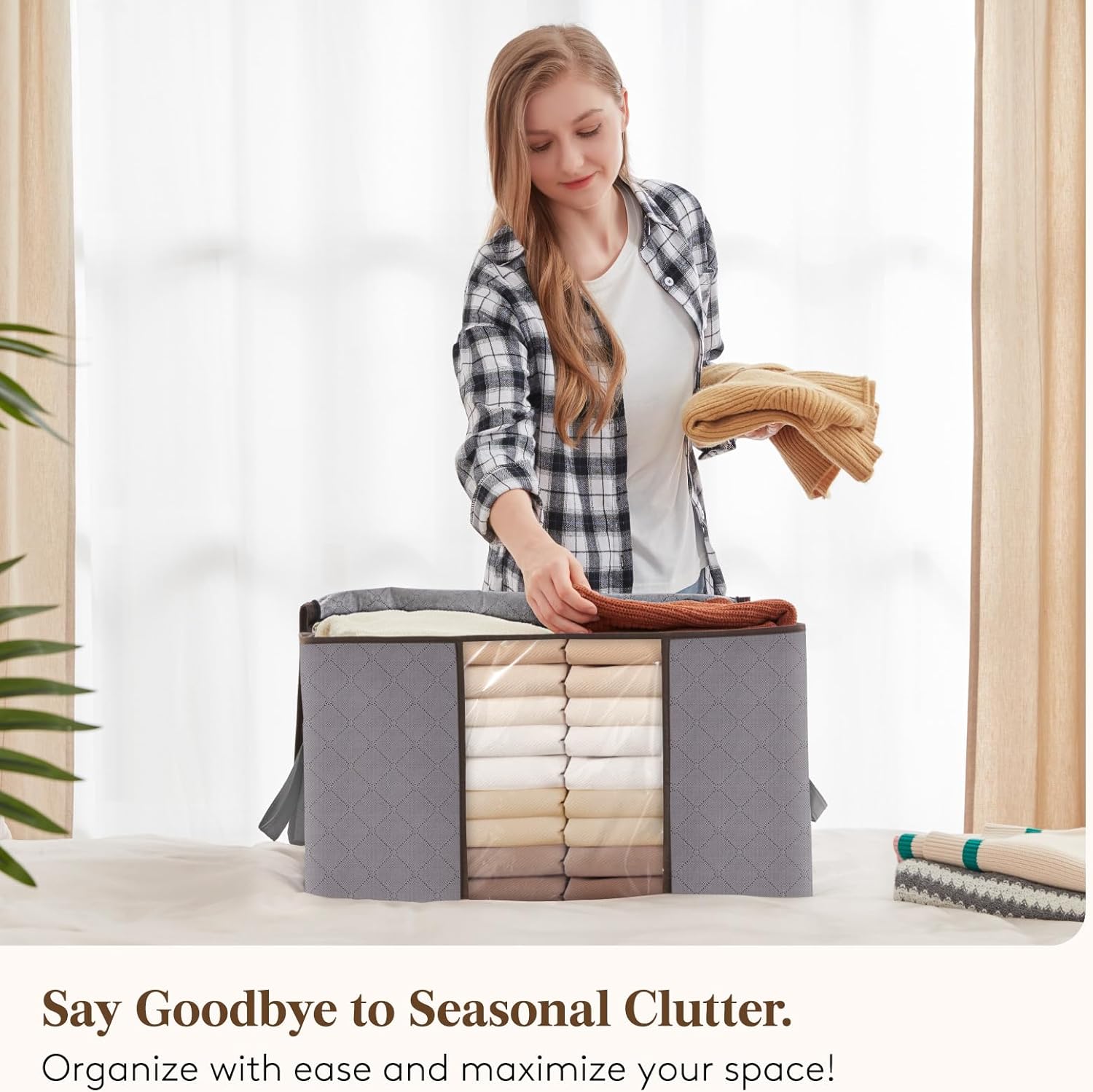 Kompaktowy składany organizer na ubrania pudełko